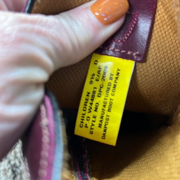 Childrens Danpost Leather Boots - Picture 6 of 7